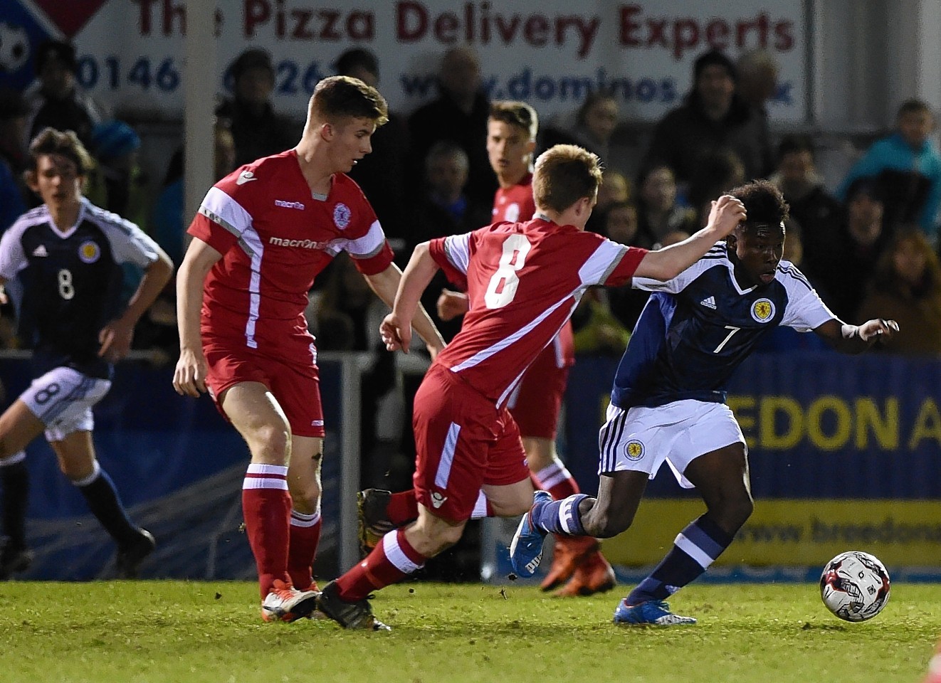 Scotland Seyon Koshoedo in action. Picture by Colin Rennie