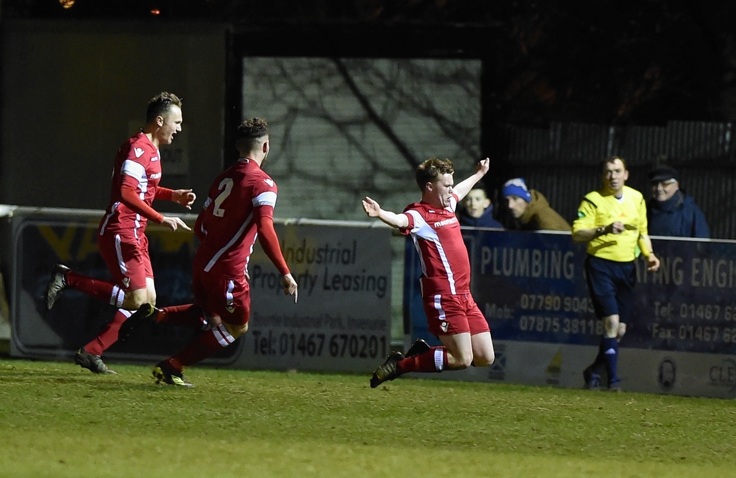 Ifana Jones (8) celebrates his goal. Picture by Colin Rennie