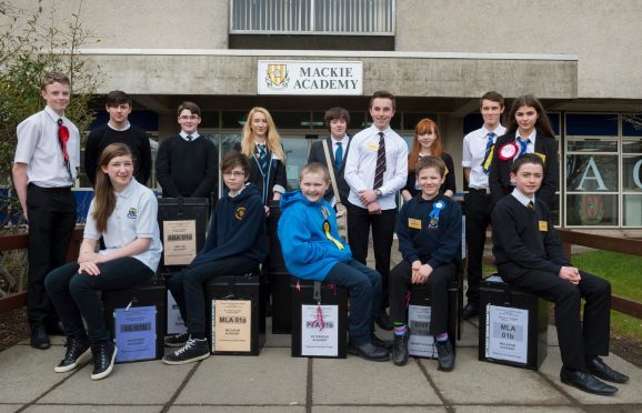 The winning pupils from each school