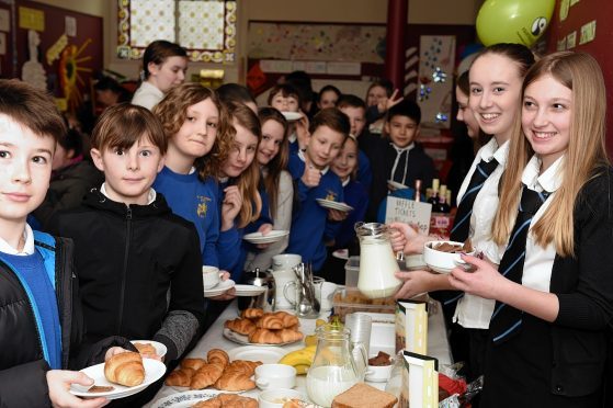 Fairtrade Big Breakfast at St Giles Church, High Street, Elgin. Picture by Gordon Lennox