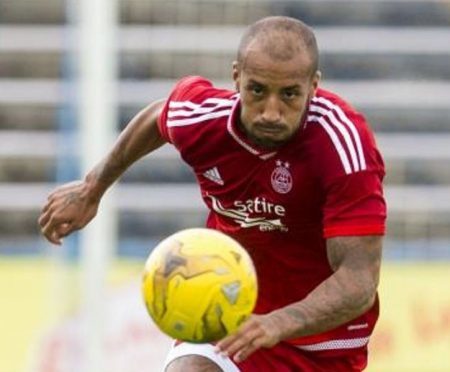 Josh Parker in action for Aberdeen