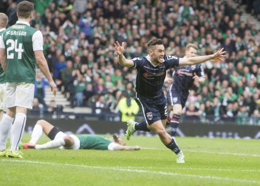 Alex Schalk scored the winner in Ross County's League Cup final win against Hibs.