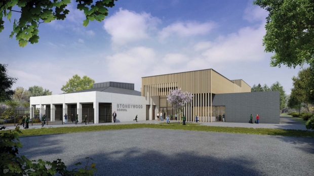 An artist's impression of the new Stoneywood School