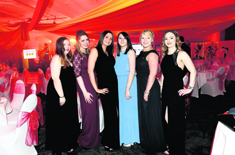 Natalie Robb, Jillian Connolly, Adele Slater, Sarah McGirr, Laura Campbell and Aimee Reid