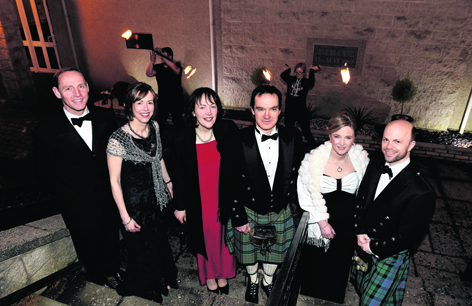 Andrew and Gillian Walker with Catriona and James Bell, and Lara and Alasdair Freeman