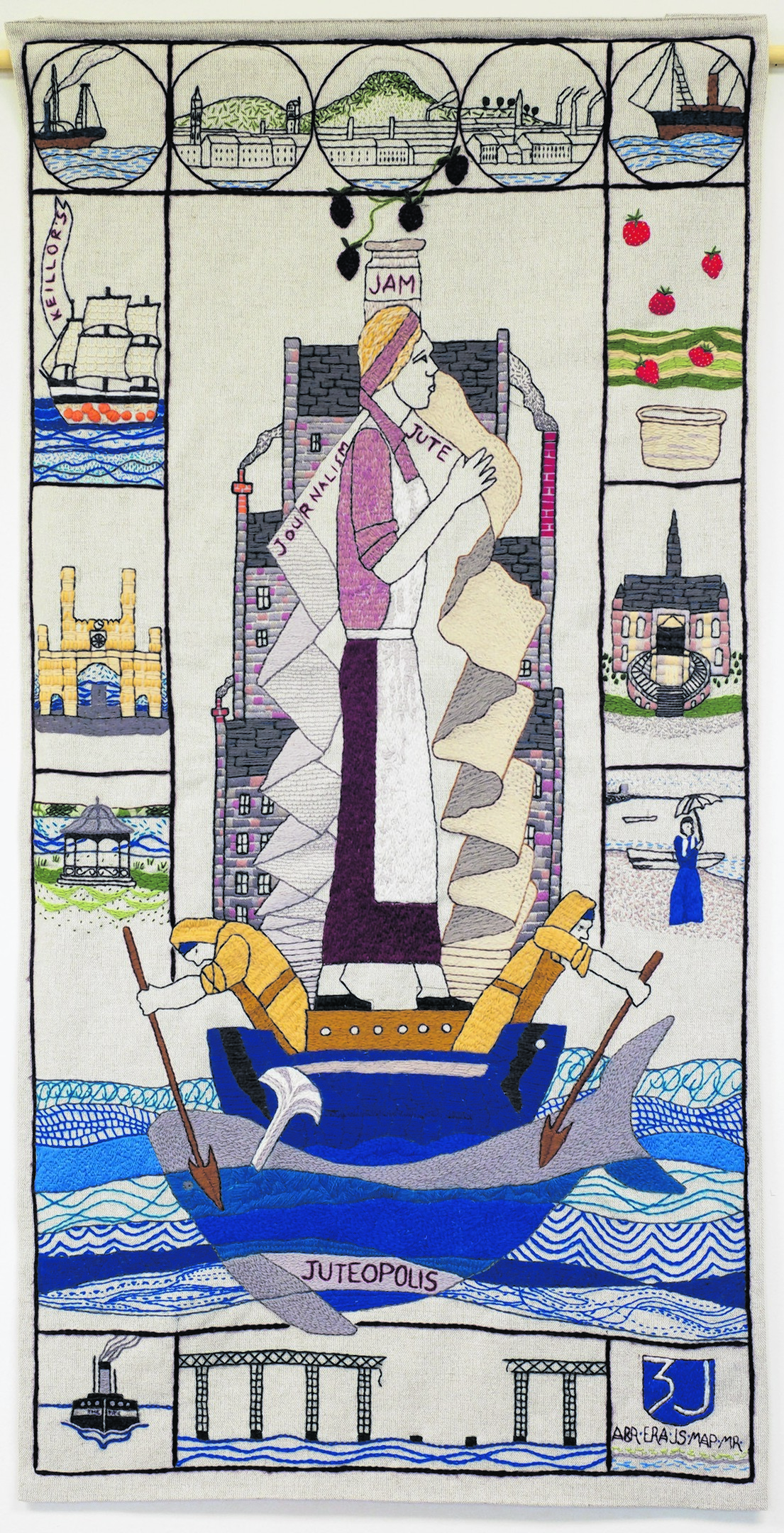 Great Tapestry of Scotland complete Panel Copyright Alex Hewitt 07789 871 540 Reproduction fees payable to Alex Hewitt