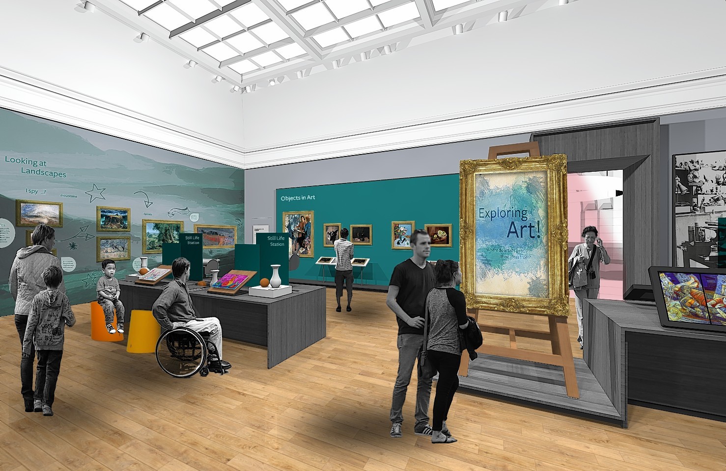  Artist Impressions showing how Aberdeen Art Gallery could look