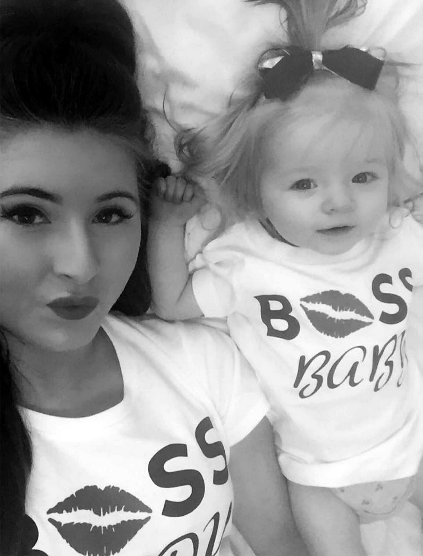 Amy McIndewar with her daughter Mya Byrne, who has gained 120000 followers on Instagram 