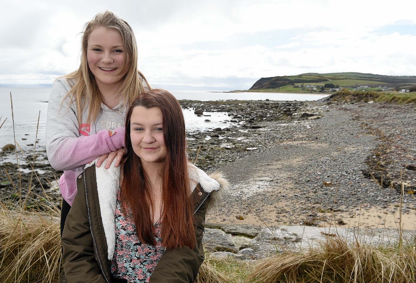 Victoria Liddell-Young and Zoe Taylor after their dramatic cliff rescue