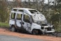 The vehicle burst into flames on the A96