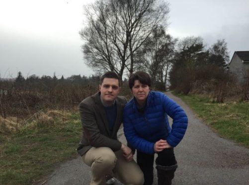 Ross Thomson and Marie Boulton on the Deeside Way.