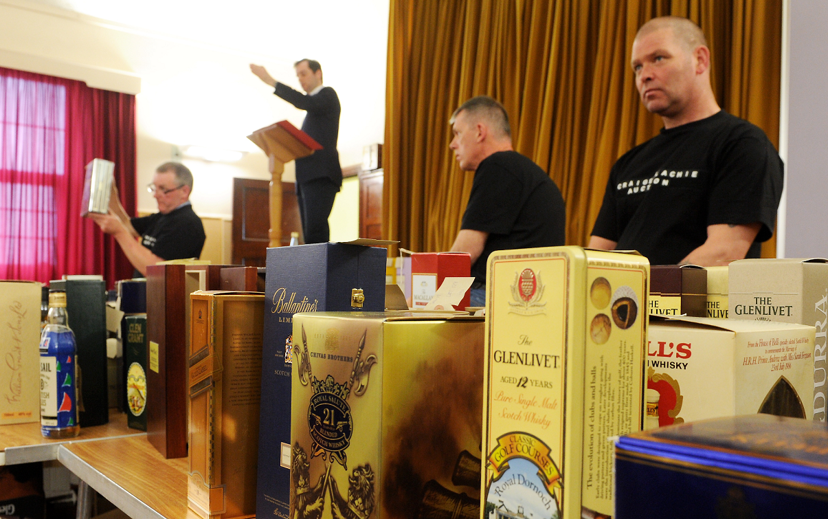 Last year's whisky auction in Craigellachie raised £15,000 for the village.