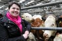 Ruth Davidson on a visit to Thainstone Centre, Inverurie. Picture by Jim Irvine