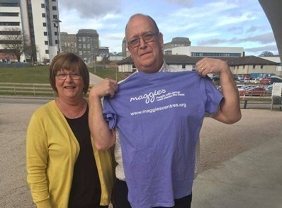 Davie Mathieson has smashed his £1,000 fundraising target