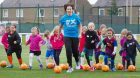 Kezia Dugdale visits Spartans’ 'Little Miss Kickers' programme