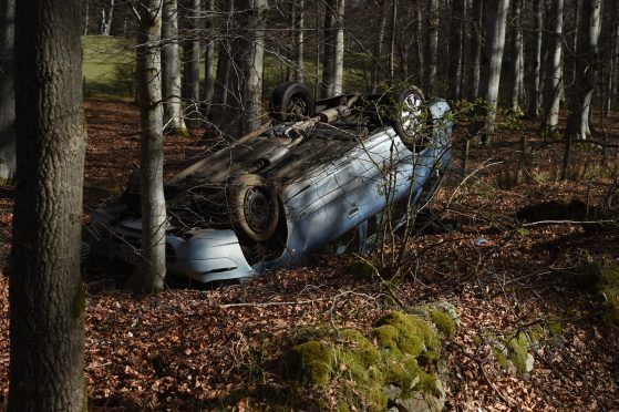 Three children were taken to hospital after the crash