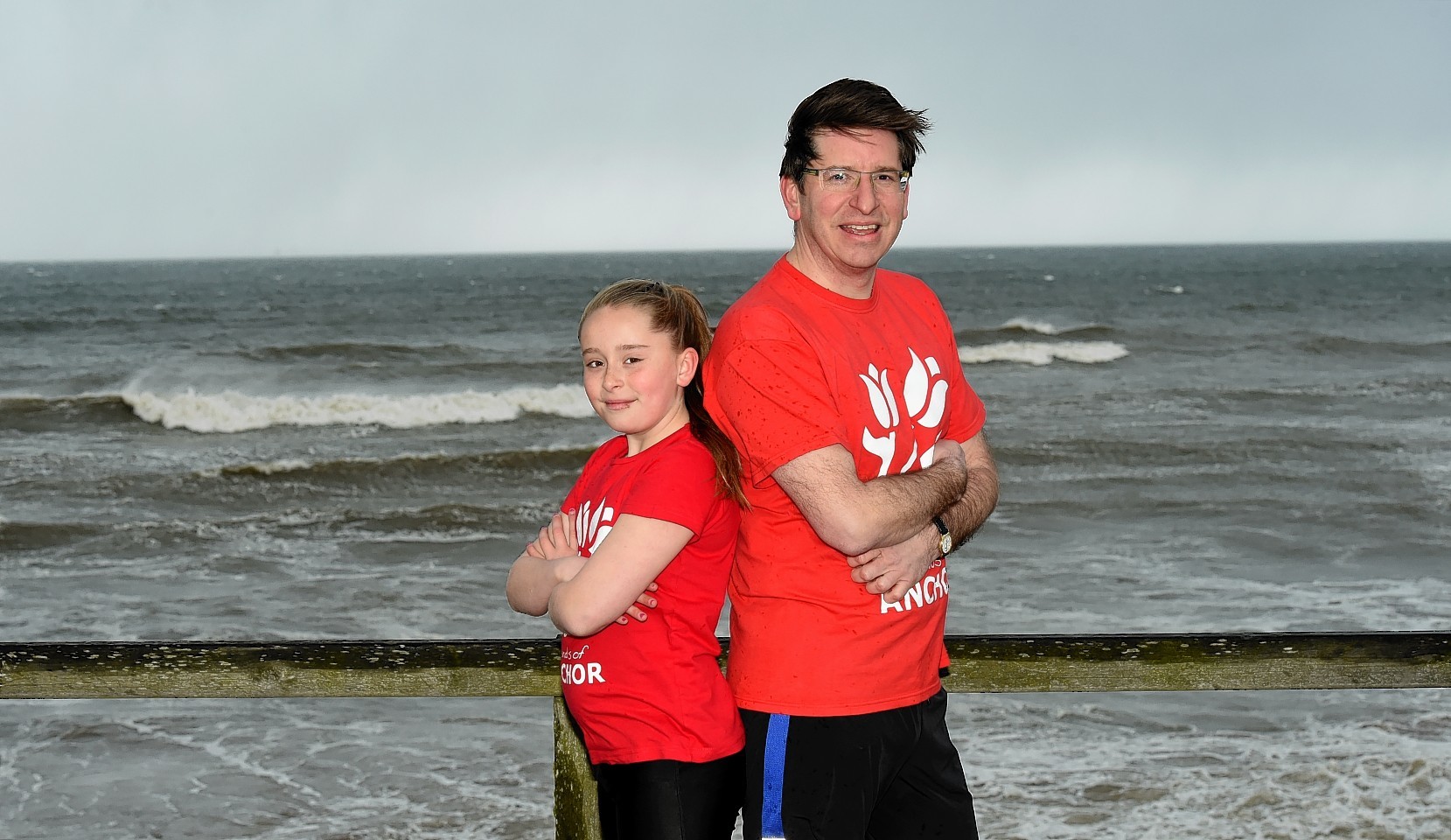 Ewan Ogilvie and his daughter Freya (11). Picture by Kevin Emslie