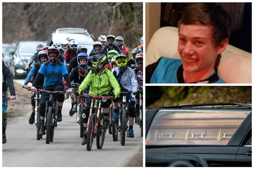 Keiran McKandie's funeral was led by mountain biker friends
