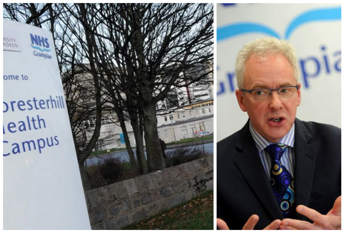 Aberdeen Royal Infirmary and chief executive Malcolm Wright