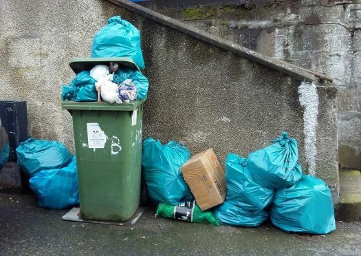 Waste is piling up in the picturesque village of Gardenstown.