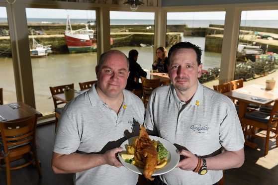 New restaurant owners Ewen Lovie and Noel Brown.