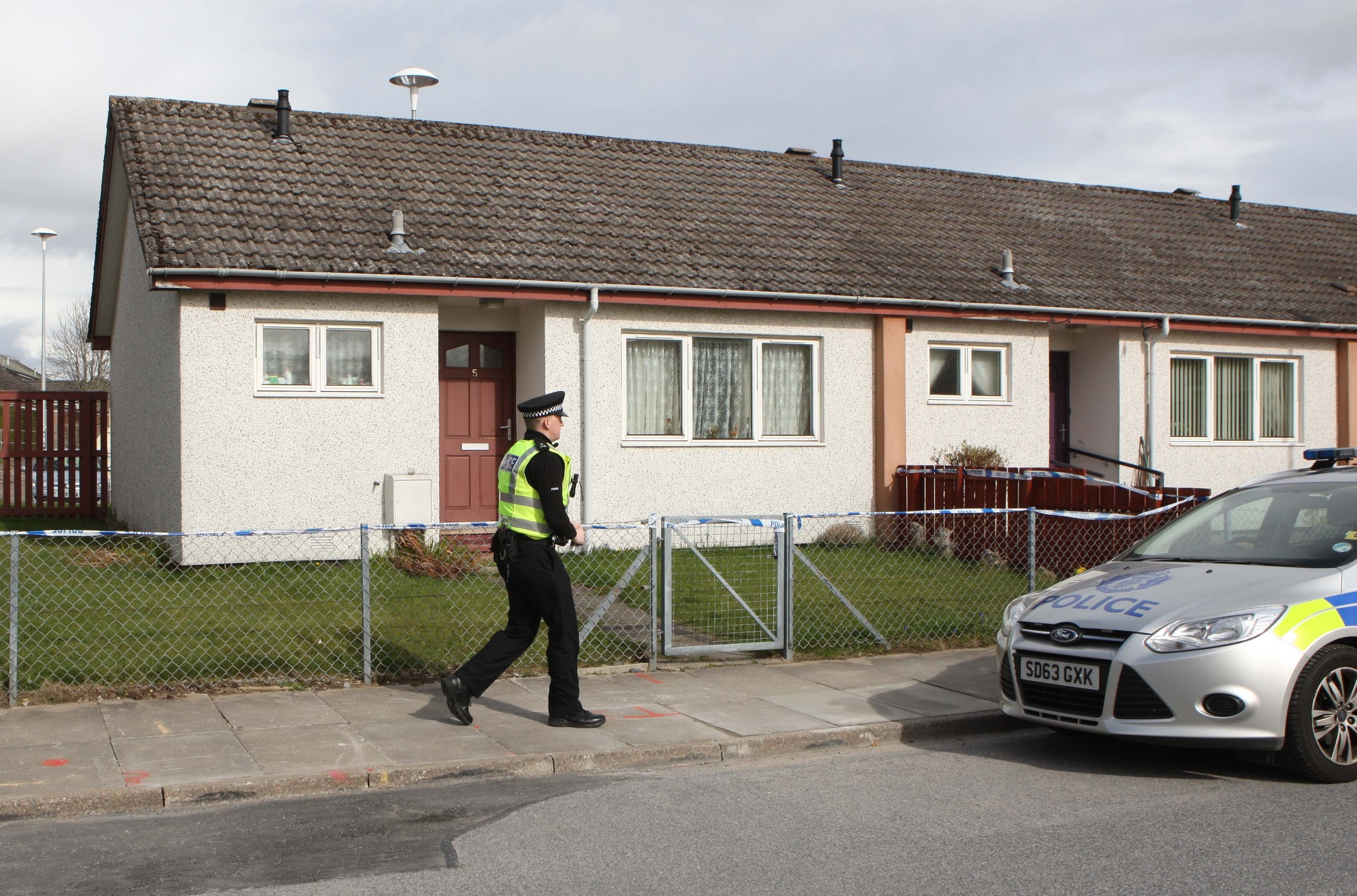 POLICE AT 5 KINTAIL COURT INVERNESS