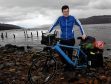 Josh Quigley on the shores of Loch Ness at Dores