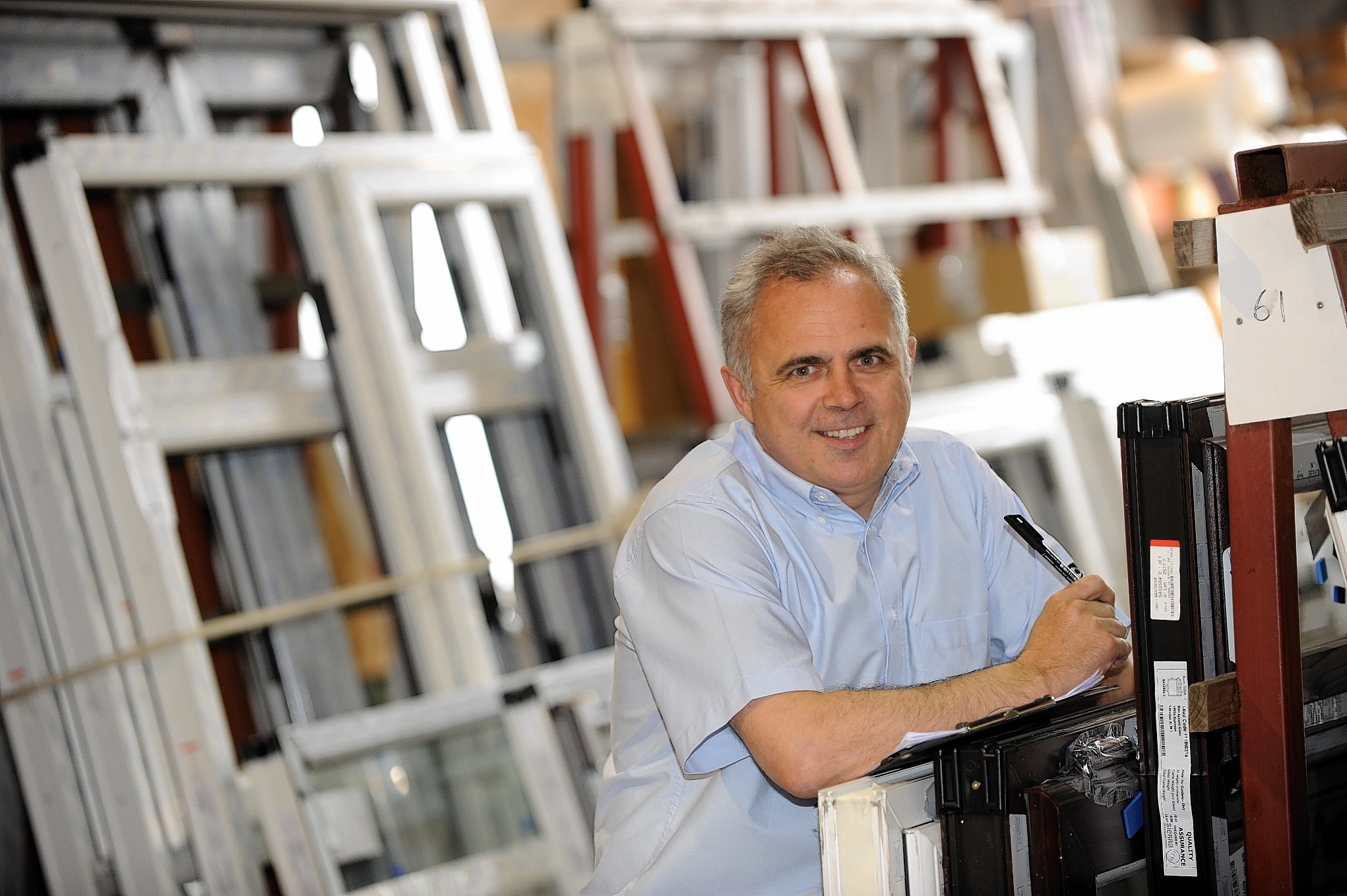 Bon Accord Glass co-owner Martin Allan at their premises on Riverside Drive.