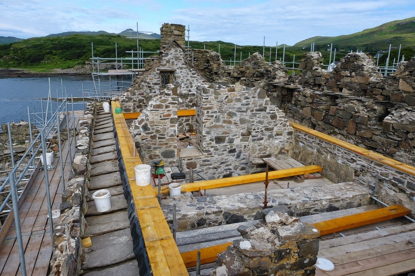Work being carried out on Mingary Castle