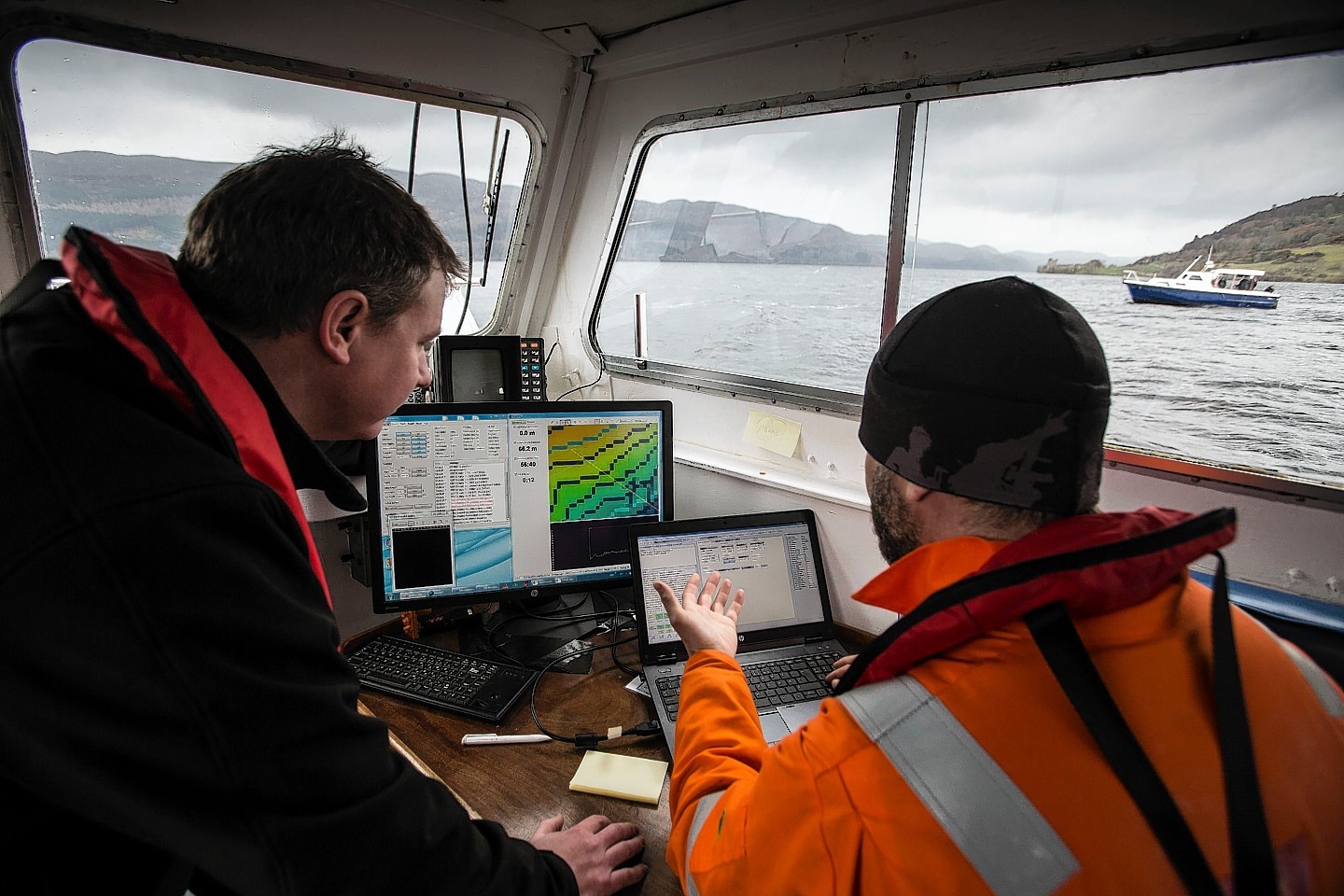 Craig Wallace, Senior Subsea Systems Engineer leads the survey misson on Loch Ness