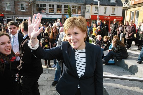 Nicola Sturgeon meets the crowds in Fort William