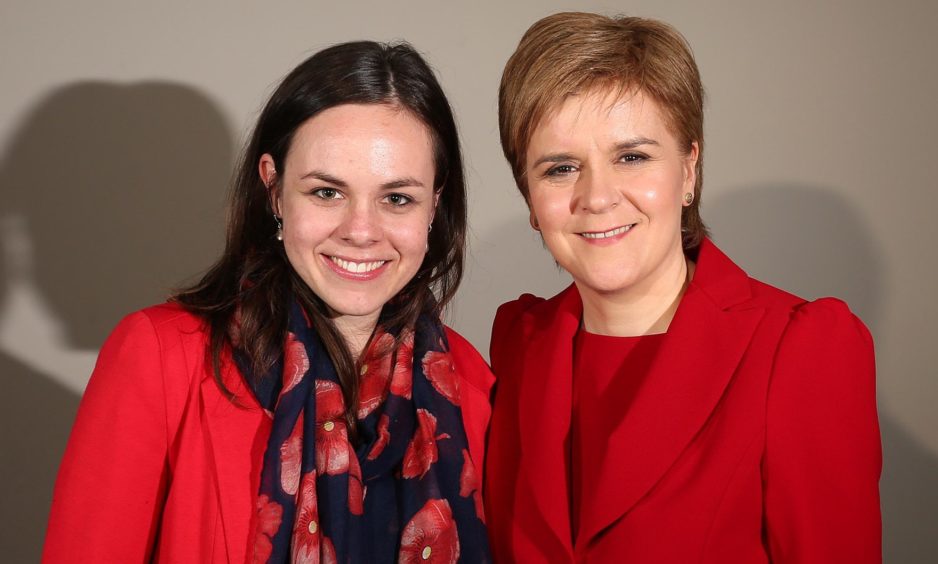 Kate Forbes and Nicola Sturgeon.
