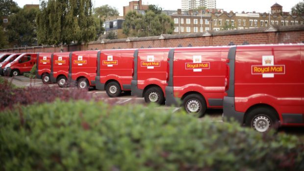 Royal Mail managers are striking in a pay row.