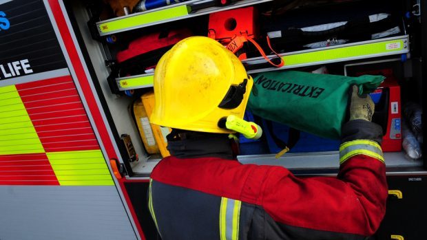 Firefighters from Dingwall battled the fire in Strathpeffer