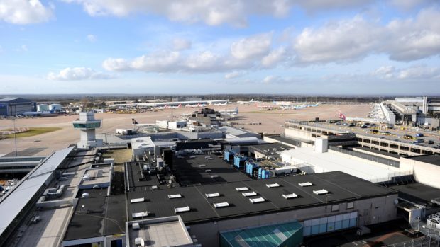 The flight was forced to return to Manchester Airport