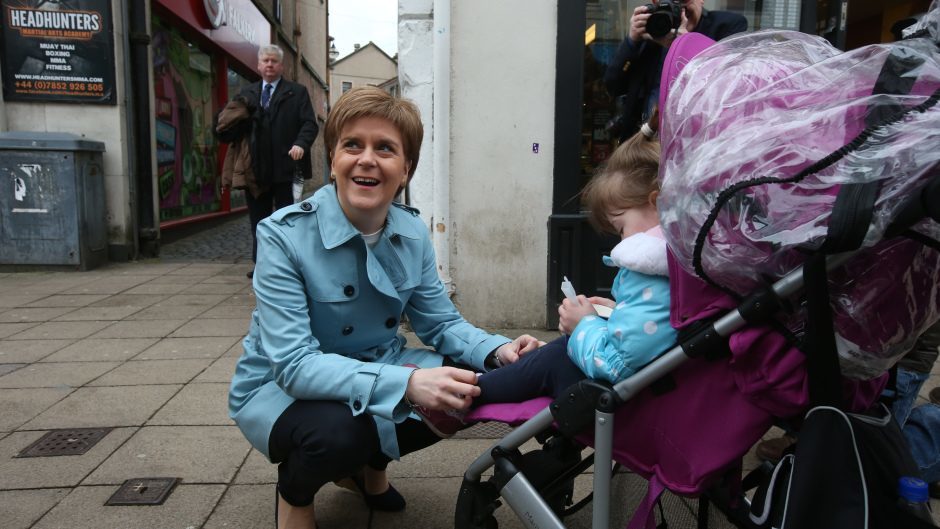 Nicola Sturgeon has hit the campaign trail in Shetland and Orkney