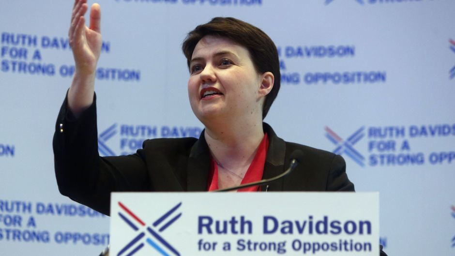 Ruth Davidson is visiting Peterhead, Keith and Oban today on a helicopter tour.