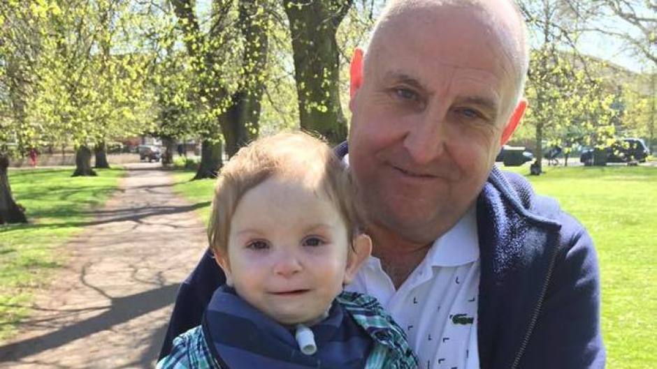 Pc Gordon Semple, 59, with his great nephew Xander (family handout/PA Wire)