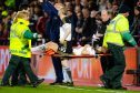 Aberdeen captain Ryan Jack was stretchered off against Hearts on Friday.