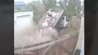 VIDEO: Shameless driver fly-tips three tonnes of building waste... And doesn't even stop