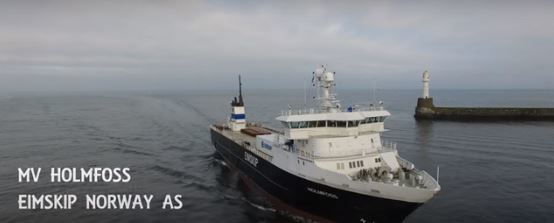 Stunning footage of Norwegian vessel in Aberdeen harbour