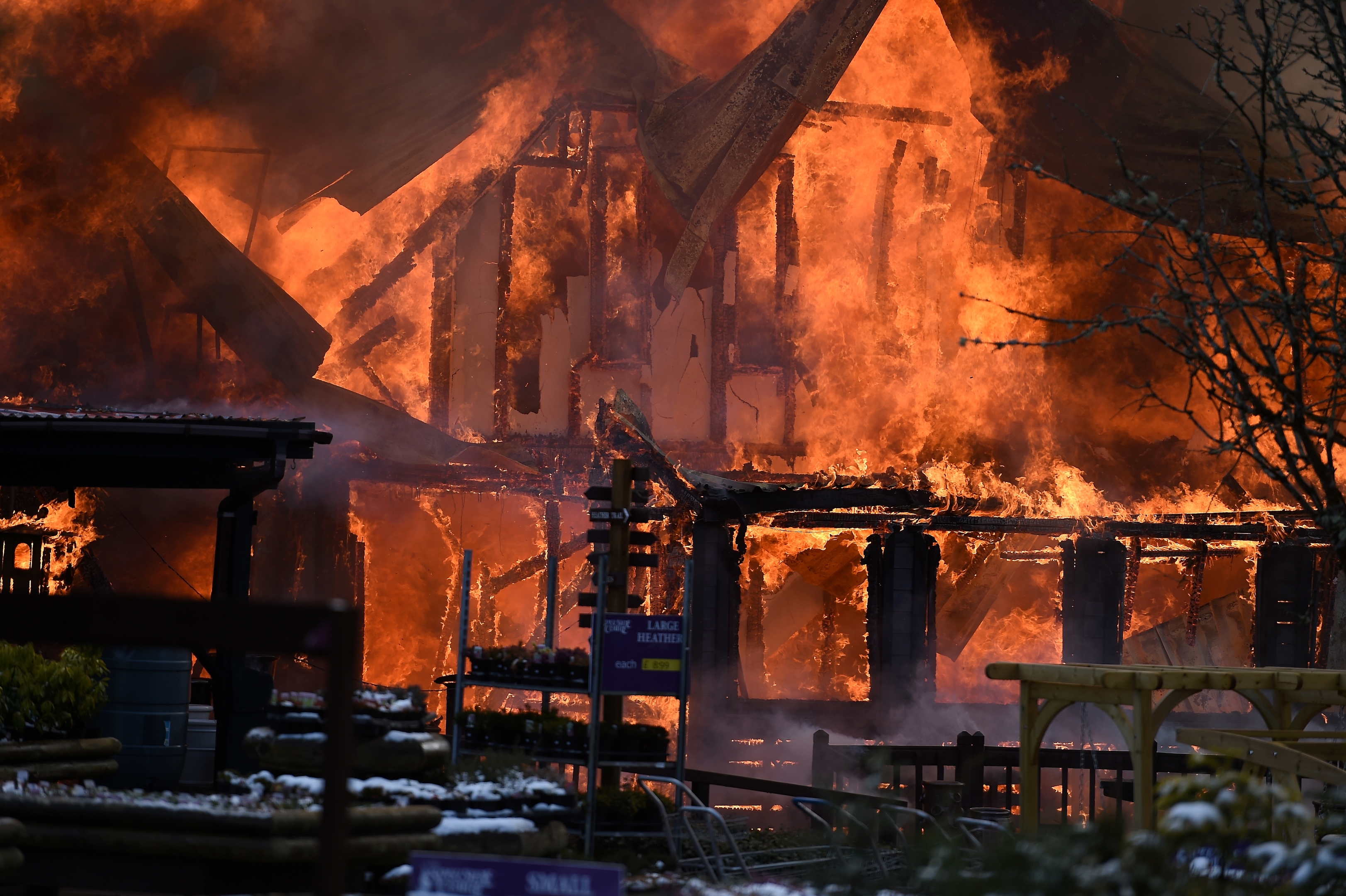 FIre crews battle huge fire at Speyside Heather Centre