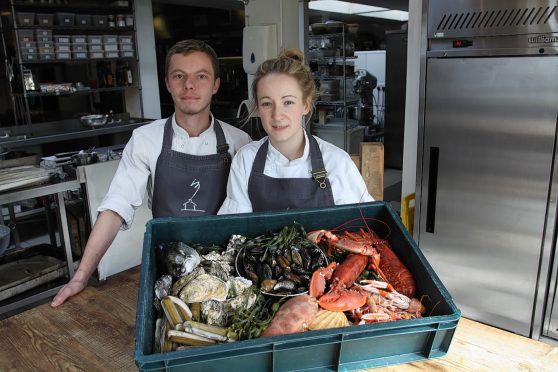 Paul Fettes, senior sous chef and Emma McMurray, demi-chef de partie