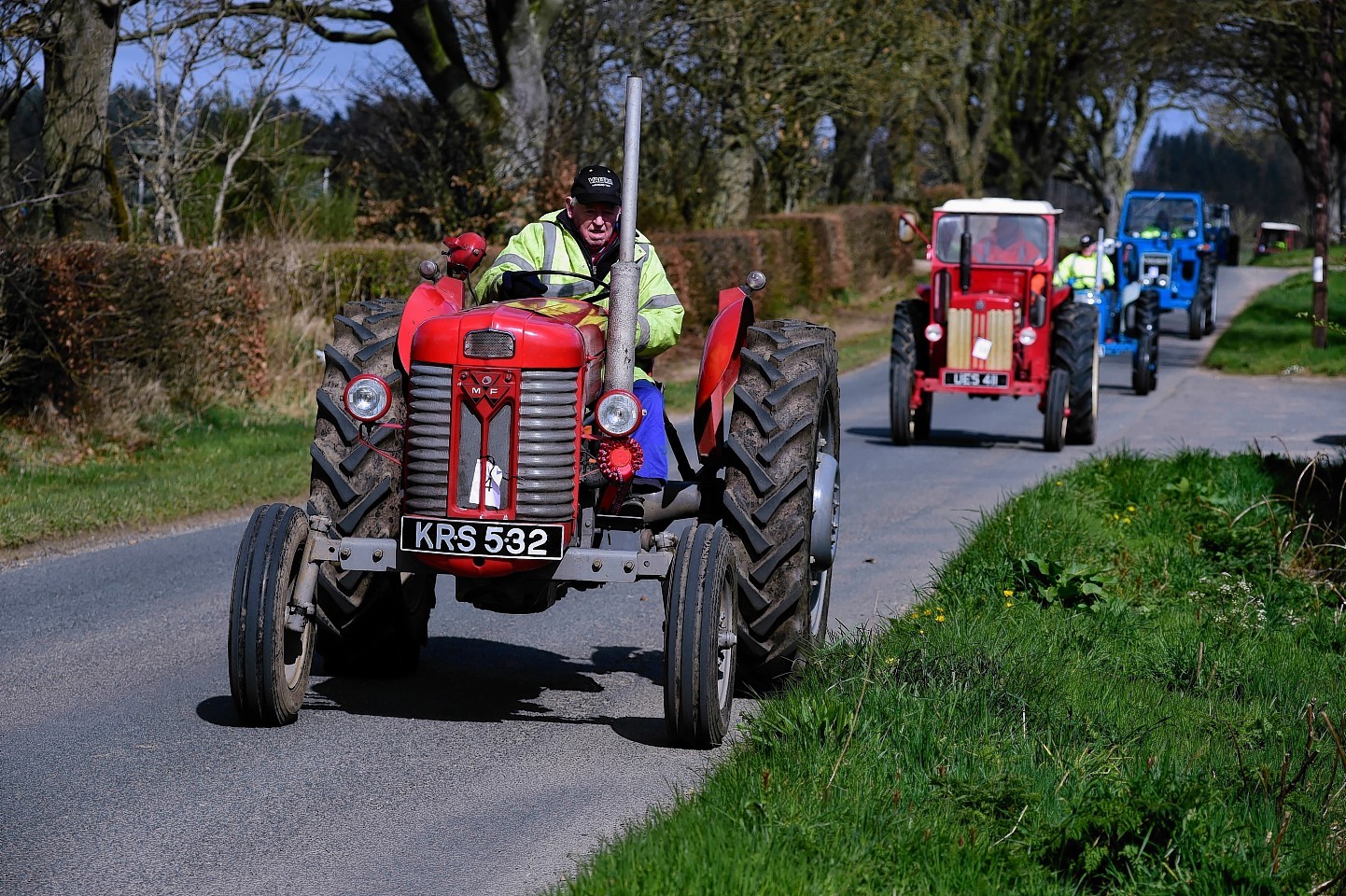 Vintage tractors travel through Buchan