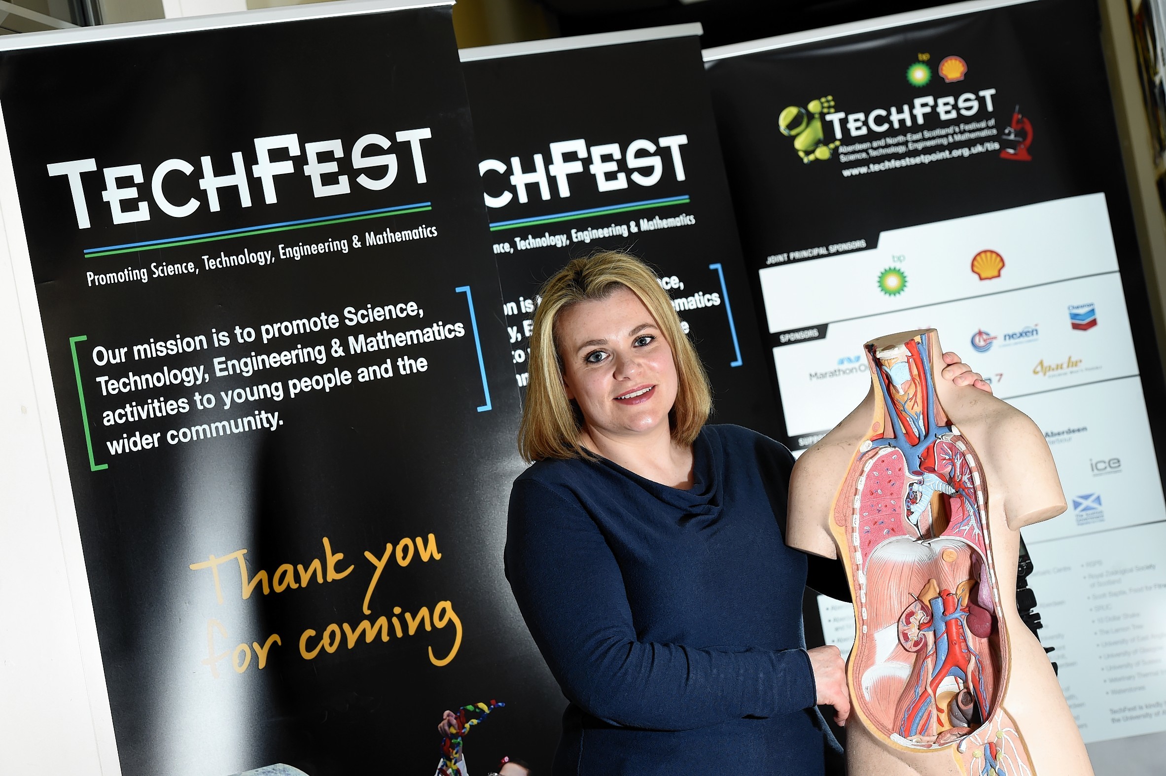 Techfest managing director, Sarah Chew, at their offices in Foresterhill Health Centre.