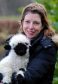 Emily Duncan with a  Valais Blacknose lamb