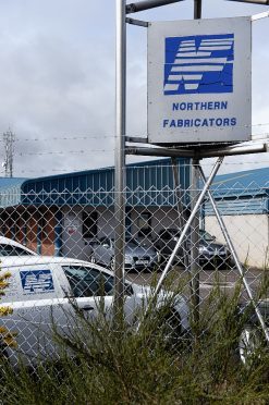 Northern Fabricators in Chanonry Industrial Estate was targeted by the thieves