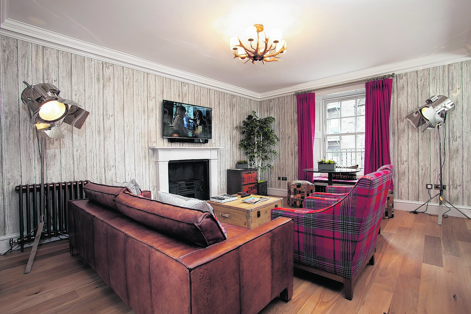 The lounge in the Rutland, Edinburgh