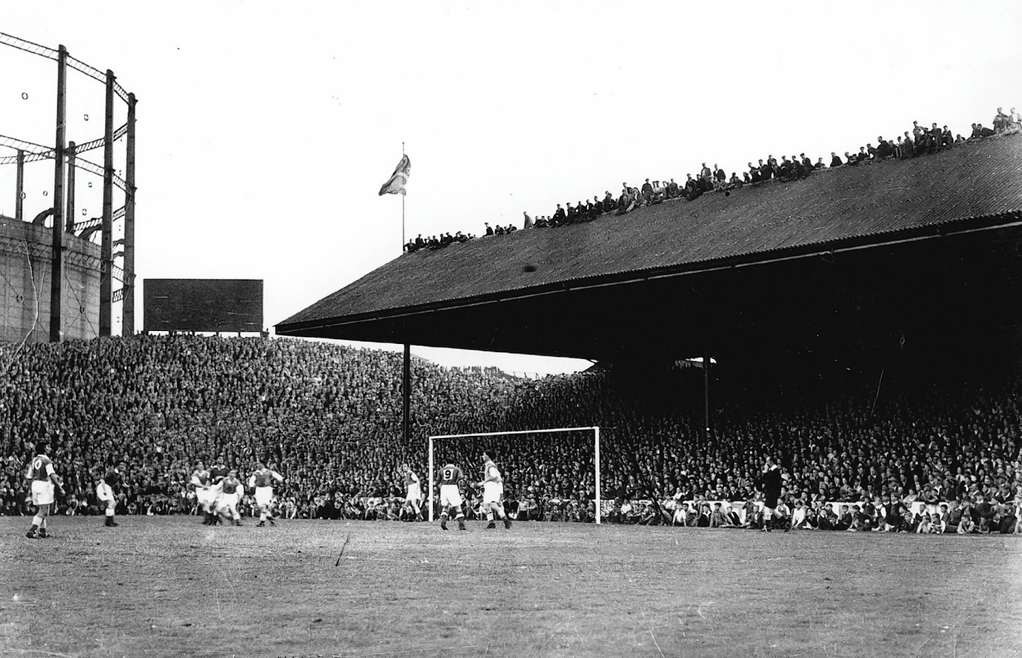 Pittodrie was rammed to the rafters - and beyond - for this Dons v Hibs clash where Bill Bruce made his goalkeeping debut. Aberdeen lost 2-0 in 1947