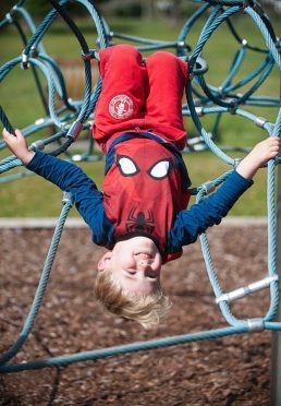 Young Aiden Henshall suffered the accident while pretending to be Spiderman